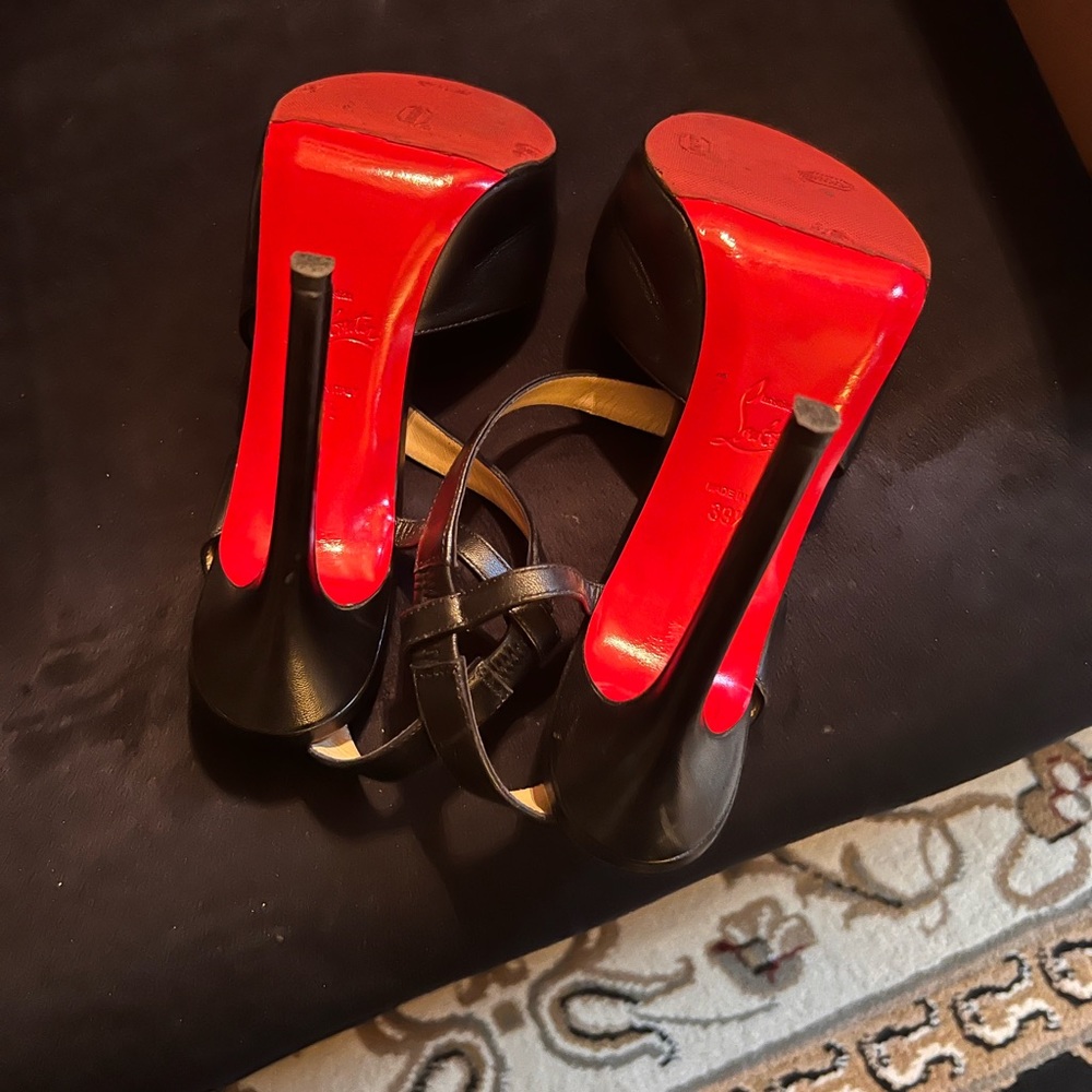 Christian Louboutin black sandals